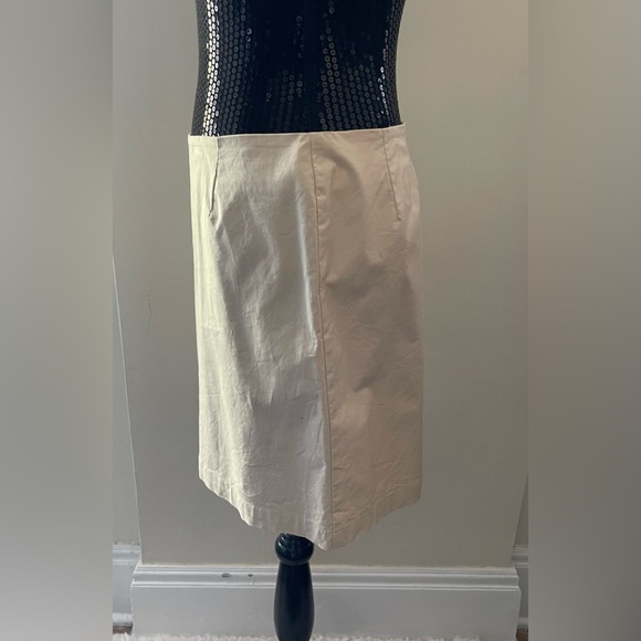 Vintage Y2K Gap Stretch Beige Skirt Size 10 - Picture 2 of 10